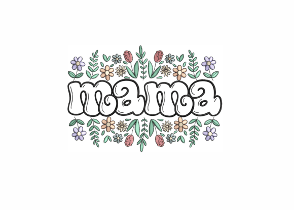 Download Mama with Floral Border - Premium Resources